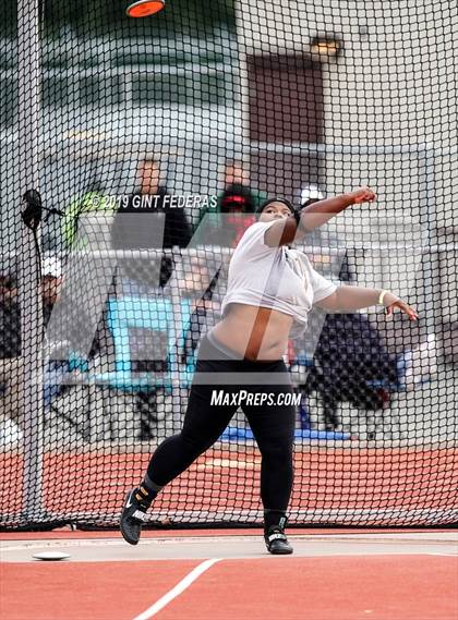 Thumbnail 2 in CIF NCS Track & Field Meet of Champions (Girls Discus Finals) photogallery.