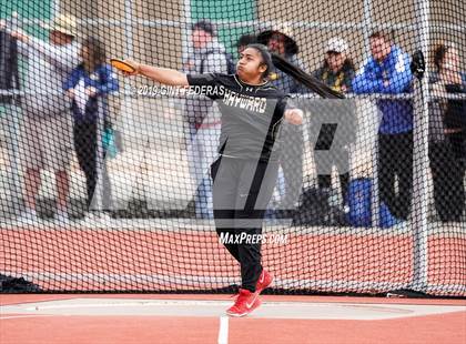 Thumbnail 2 in CIF NCS Track & Field Meet of Champions (Girls Discus Finals) photogallery.