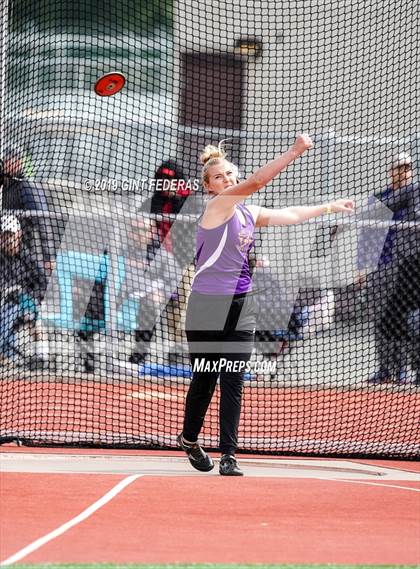 Thumbnail 3 in CIF NCS Track & Field Meet of Champions (Girls Discus Finals) photogallery.