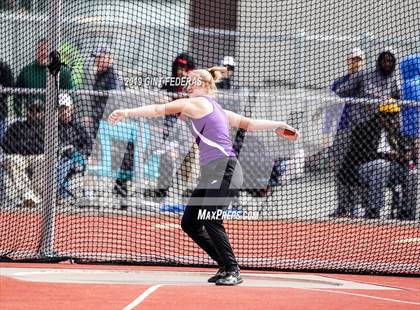 Thumbnail 3 in CIF NCS Track & Field Meet of Champions (Girls Discus Finals) photogallery.