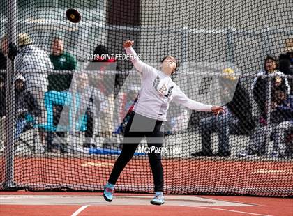 Thumbnail 3 in CIF NCS Track & Field Meet of Champions (Girls Discus Finals) photogallery.