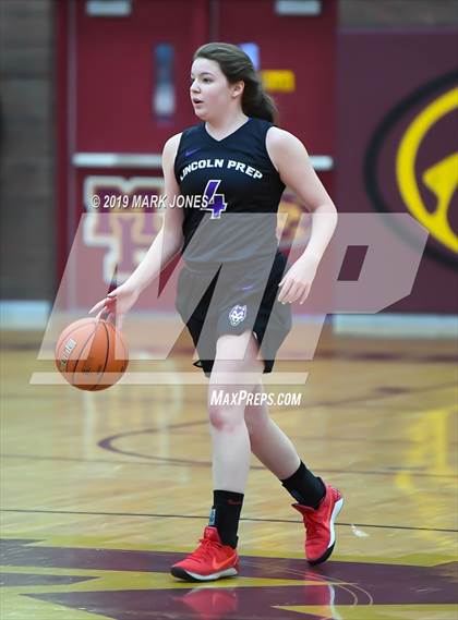 Thumbnail 1 in Hamilton Heights Christian Academy vs. Lincoln Prep (Hamilton, Ontario) - (Nike Tournament of Champions) photogallery.
