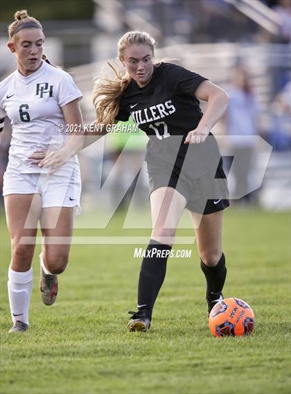Thumbnail 1 in Noblesville vs Pendleton Heights  (IHSAA Hamilton Southeastern Sectional Semifinal) photogallery.