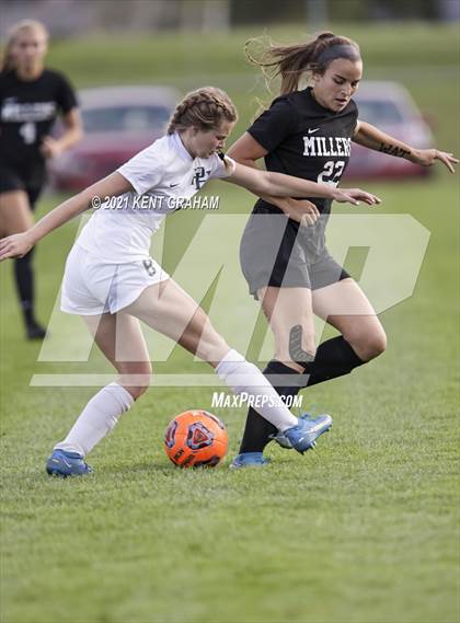 Thumbnail 1 in Noblesville vs Pendleton Heights  (IHSAA Hamilton Southeastern Sectional Semifinal) photogallery.