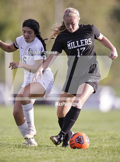 Thumbnail 2 in Noblesville vs Pendleton Heights  (IHSAA Hamilton Southeastern Sectional Semifinal) photogallery.