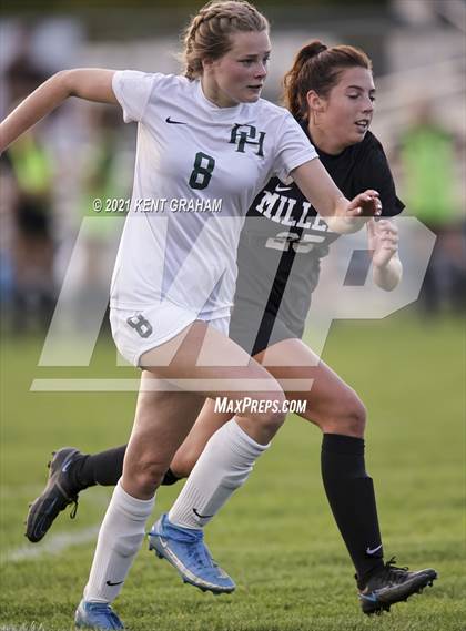 Thumbnail 3 in Noblesville vs Pendleton Heights  (IHSAA Hamilton Southeastern Sectional Semifinal) photogallery.