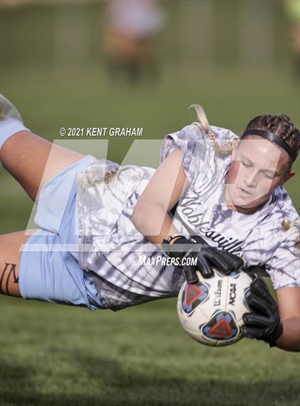 Thumbnail 1 in Noblesville vs Pendleton Heights  (IHSAA Hamilton Southeastern Sectional Semifinal) photogallery.