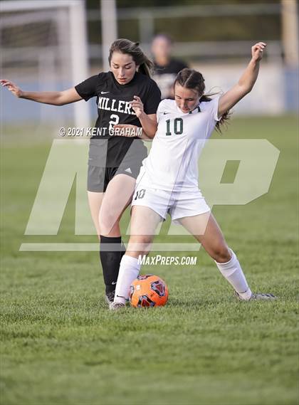 Thumbnail 2 in Noblesville vs Pendleton Heights  (IHSAA Hamilton Southeastern Sectional Semifinal) photogallery.