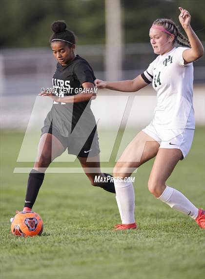 Thumbnail 2 in Noblesville vs Pendleton Heights  (IHSAA Hamilton Southeastern Sectional Semifinal) photogallery.
