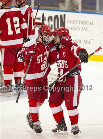 Thumbnail 2 in St. John's vs Needham (MIAA Super 8 Play-in) photogallery.