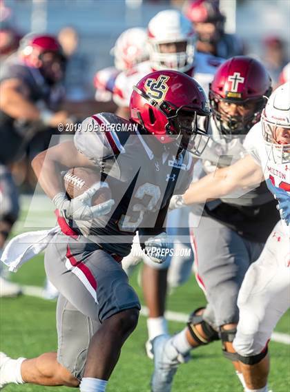 Thumbnail 2 in JSerra Catholic vs. Milton (Trinity League vs. USA Showcase) photogallery.