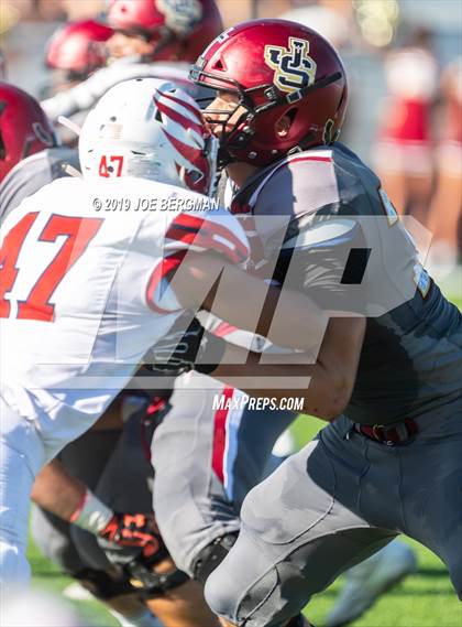 Thumbnail 2 in JSerra Catholic vs. Milton (Trinity League vs. USA Showcase) photogallery.