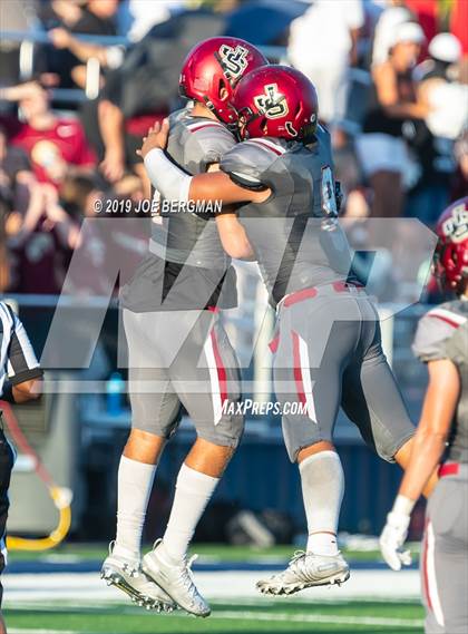 Thumbnail 1 in JSerra Catholic vs. Milton (Trinity League vs. USA Showcase) photogallery.