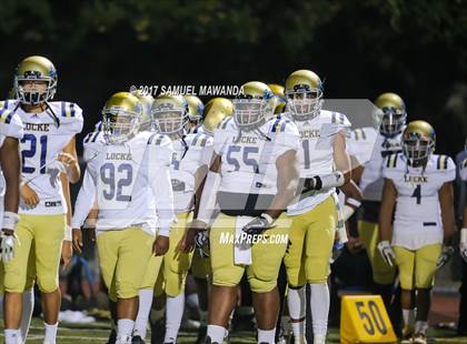 Thumbnail 1 in Marshall vs Locke (CIF LACS D3 Semifinal) photogallery.