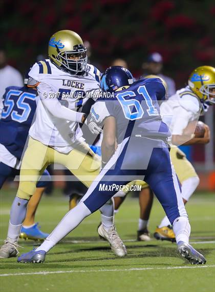 Thumbnail 2 in Marshall vs Locke (CIF LACS D3 Semifinal) photogallery.