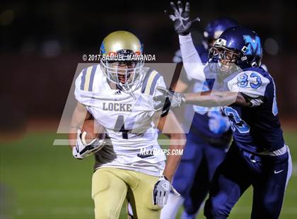 Thumbnail 2 in Marshall vs Locke (CIF LACS D3 Semifinal) photogallery.