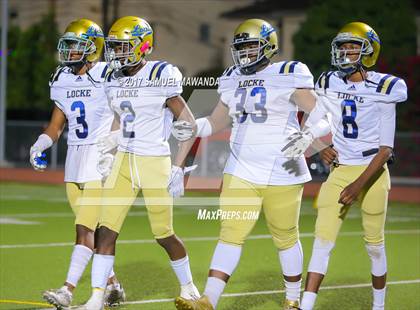 Thumbnail 2 in Marshall vs Locke (CIF LACS D3 Semifinal) photogallery.