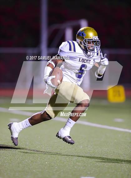 Thumbnail 2 in Marshall vs Locke (CIF LACS D3 Semifinal) photogallery.