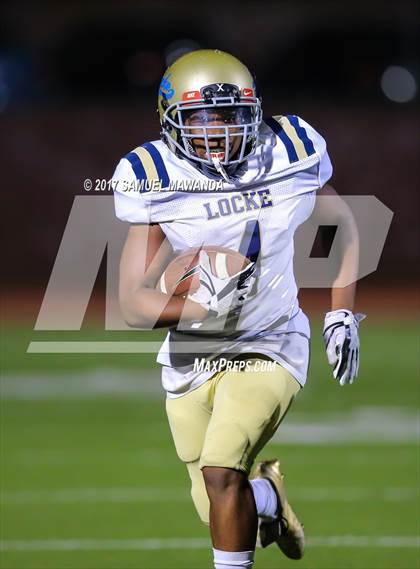 Thumbnail 2 in Marshall vs Locke (CIF LACS D3 Semifinal) photogallery.