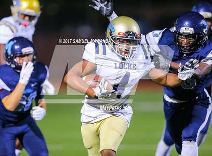 Thumbnail 3 in Marshall vs Locke (CIF LACS D3 Semifinal) photogallery.