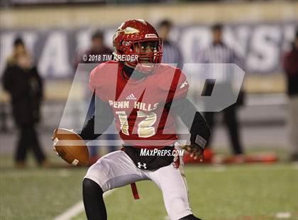 Thumbnail 3 in Penn Hills vs. Manheim Central (PIAA 5A Championship) photogallery.