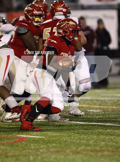 Thumbnail 3 in Penn Hills vs. Manheim Central (PIAA 5A Championship) photogallery.