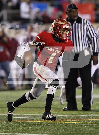 Thumbnail 1 in Penn Hills vs. Manheim Central (PIAA 5A Championship) photogallery.