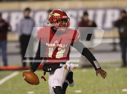 Thumbnail 2 in Penn Hills vs. Manheim Central (PIAA 5A Championship) photogallery.