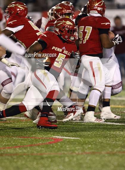 Thumbnail 2 in Penn Hills vs. Manheim Central (PIAA 5A Championship) photogallery.