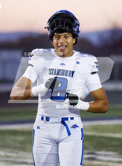Thumbnail 3 in Stansbury @ Ridgeline (UHSAA 4A Quarterfinal) photogallery.