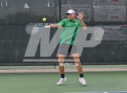 Thumbnail 2 in Idalou vs Wall (UIL 3A Boys Singles State Finals) photogallery.
