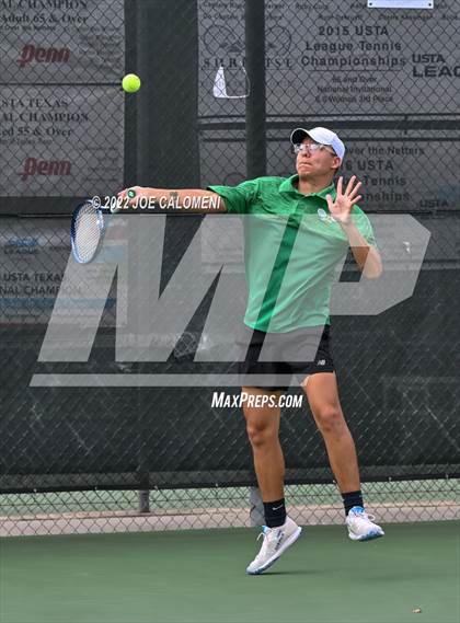 Thumbnail 2 in Idalou vs Wall (UIL 3A Boys Singles State Finals) photogallery.