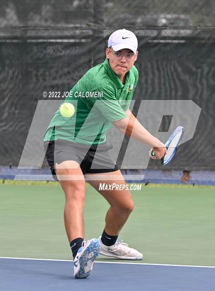 Thumbnail 2 in Idalou vs Wall (UIL 3A Boys Singles State Finals) photogallery.