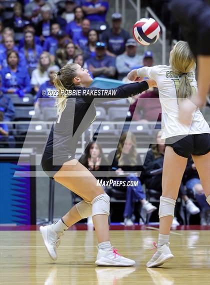 Thumbnail 2 in Windthorst vs. Crawford (UIL 2A Volleyball Semifinal) photogallery.
