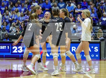 Thumbnail 3 in Windthorst vs. Crawford (UIL 2A Volleyball Semifinal) photogallery.