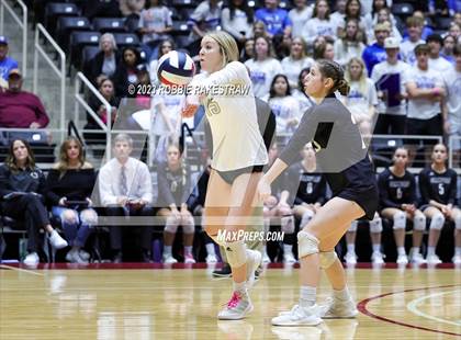 Thumbnail 2 in Windthorst vs. Crawford (UIL 2A Volleyball Semifinal) photogallery.