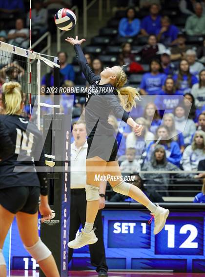 Thumbnail 2 in Windthorst vs. Crawford (UIL 2A Volleyball Semifinal) photogallery.