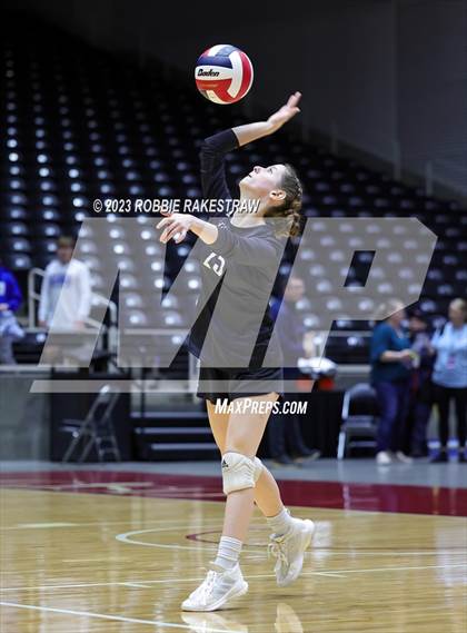 Thumbnail 3 in Windthorst vs. Crawford (UIL 2A Volleyball Semifinal) photogallery.