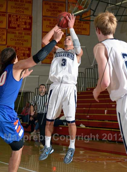 Thumbnail 3 in Bellarmine Prep vs. St. Joseph Notre Dame (Father Barry Christmas Classic) photogallery.
