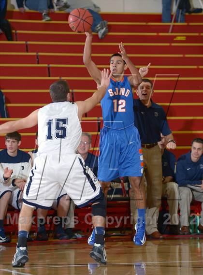 Thumbnail 1 in Bellarmine Prep vs. St. Joseph Notre Dame (Father Barry Christmas Classic) photogallery.