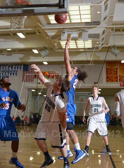 Thumbnail 2 in Bellarmine Prep vs. St. Joseph Notre Dame (Father Barry Christmas Classic) photogallery.