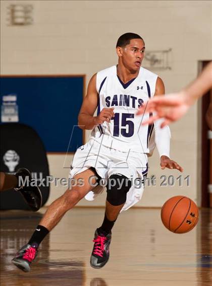 Thumbnail 3 in St. Raphael Academy vs St. Anthony's (Catholic School Showcase) photogallery.