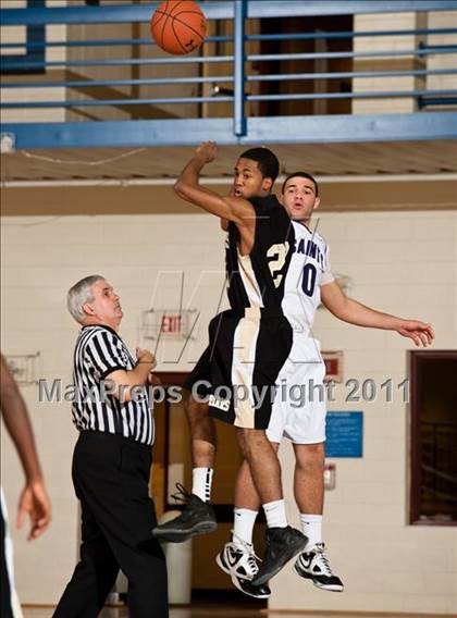 Thumbnail 3 in St. Raphael Academy vs St. Anthony's (Catholic School Showcase) photogallery.