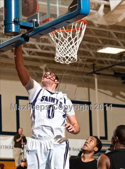 Thumbnail 2 in St. Raphael Academy vs St. Anthony's (Catholic School Showcase) photogallery.