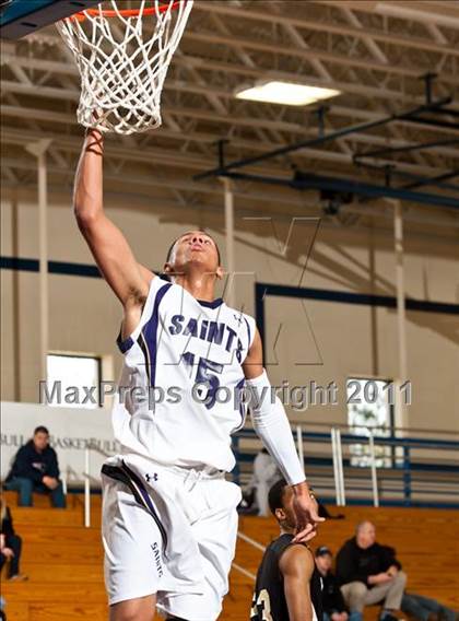 Thumbnail 3 in St. Raphael Academy vs St. Anthony's (Catholic School Showcase) photogallery.