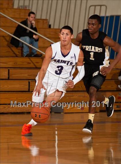 Thumbnail 2 in St. Raphael Academy vs St. Anthony's (Catholic School Showcase) photogallery.