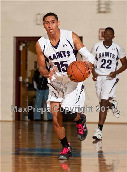 Thumbnail 2 in St. Raphael Academy vs St. Anthony's (Catholic School Showcase) photogallery.