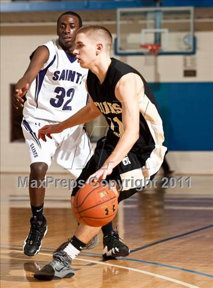 Thumbnail 3 in St. Raphael Academy vs St. Anthony's (Catholic School Showcase) photogallery.