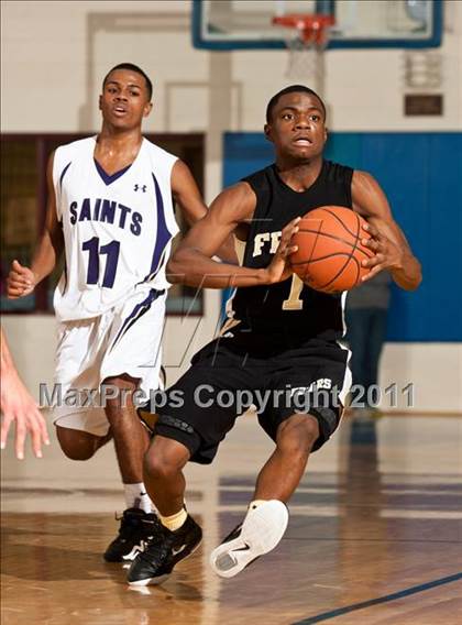 Thumbnail 2 in St. Raphael Academy vs St. Anthony's (Catholic School Showcase) photogallery.