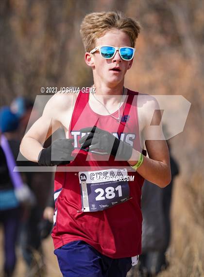 Thumbnail 3 in CHSAA 3A Cross Country Final photogallery.